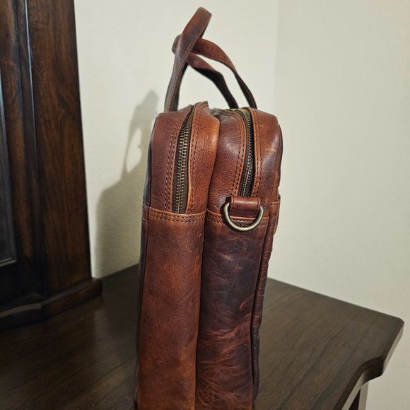 Paul & Taylor Genuine Leather Laptop Bag/Briefcase - Picture 8 of 16